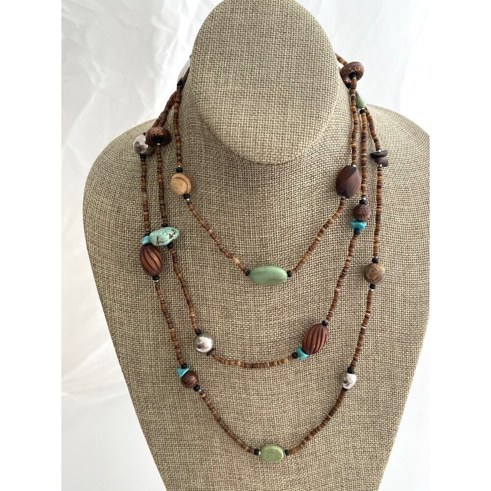 Silpada Long Multi-Material Beaded 60" Long Necklace N1569 Retired
